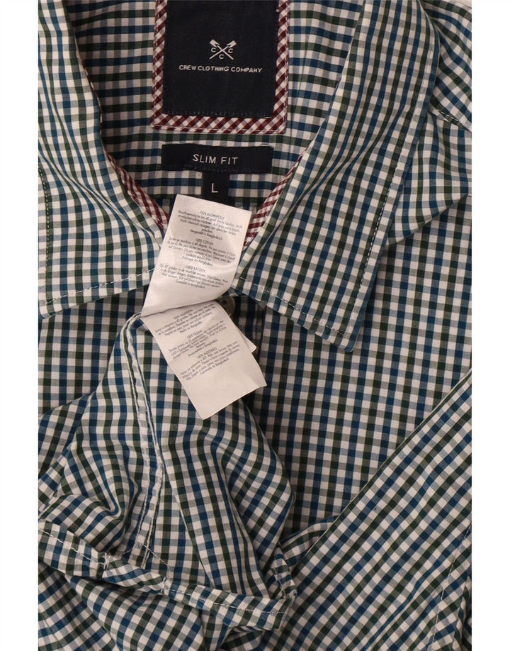 Crew Clothing Męska koszula o dopasowanym kroju, duża, wielokolorowa bawełniana kratka