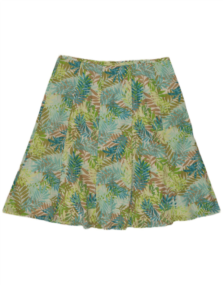 EDDIE BAUER Damska spódnica w kształcie litery A US 12 duża W32 wielokolorowe kwiaty