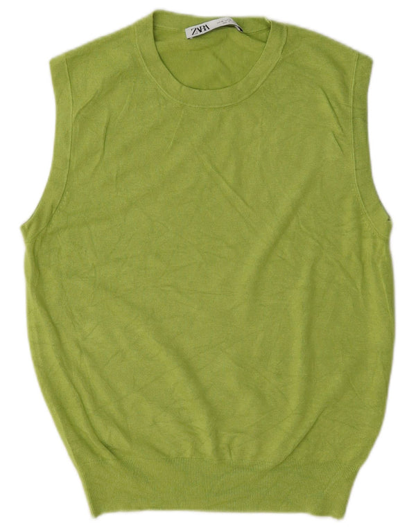 Damski podkoszulek bez rękawów Zara UK 18 XL Zielona wiskoza