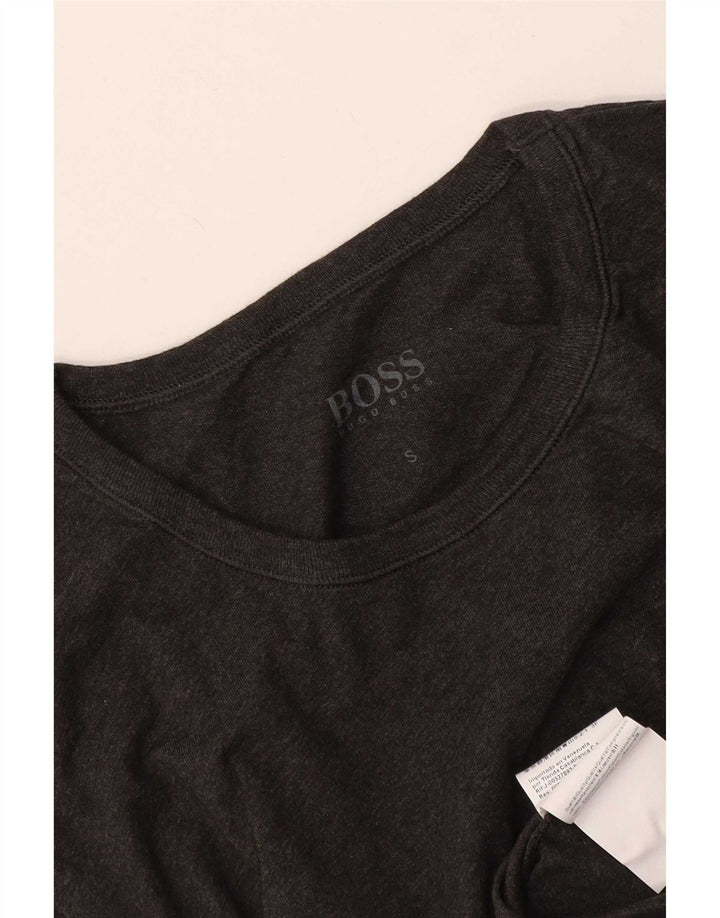 T-shirt męski Hugo Boss, mały, szary, bawełniany