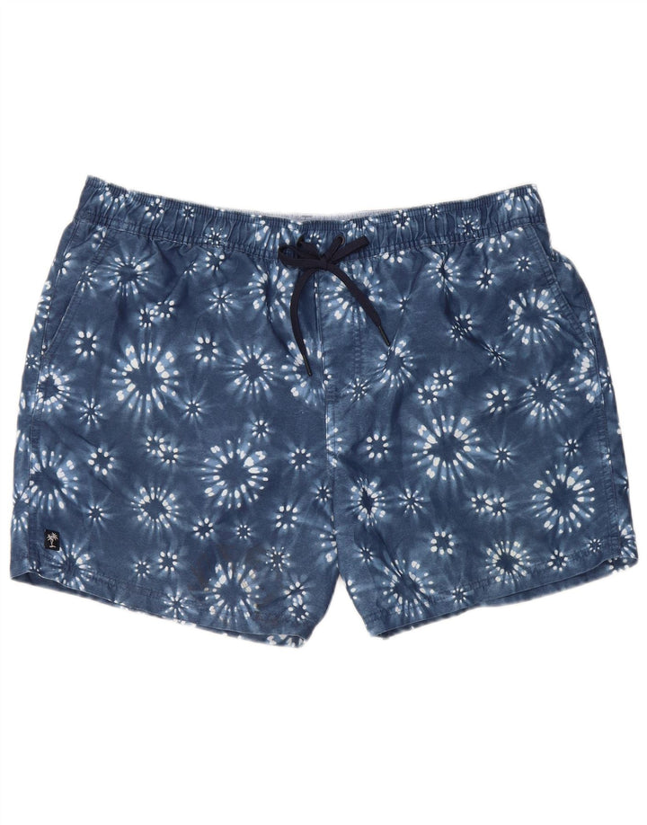 Męskie spodenki kąpielowe Marks & Spencer XL, niebieski Tie Dye, poliester