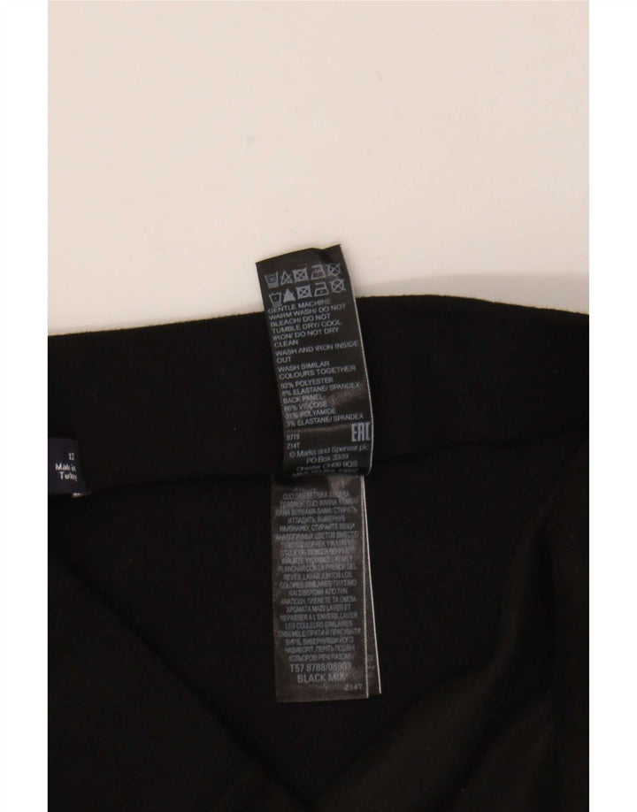 Legginsy damskie Marks & Spencer UK 12, średnia czarna wiskoza