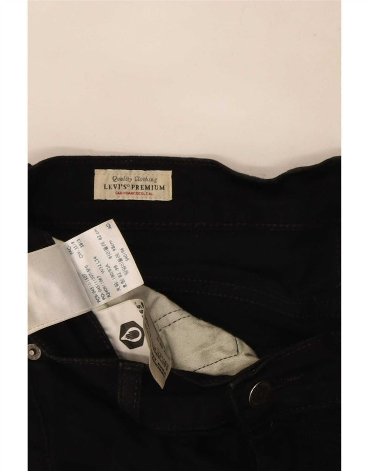 Męskie jeansy slim fit Levi's W32 L34 Czarna bawełna