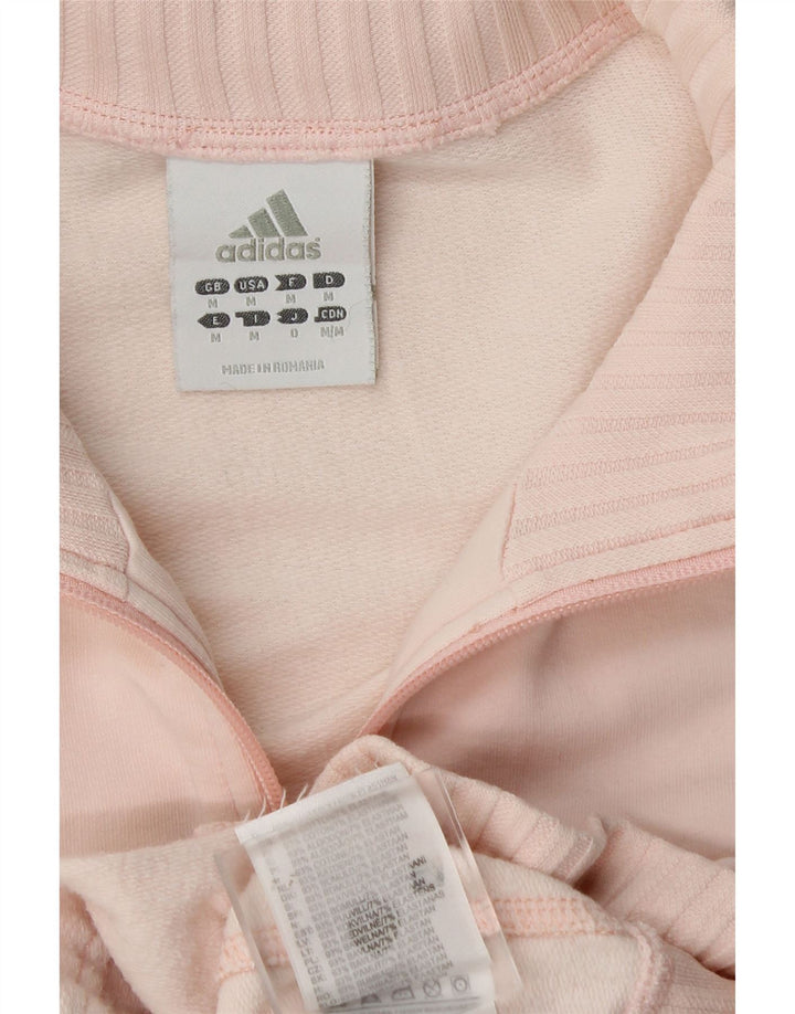 Damska bluza dresowa Adidas UK 14 Średnia różowa bawełna