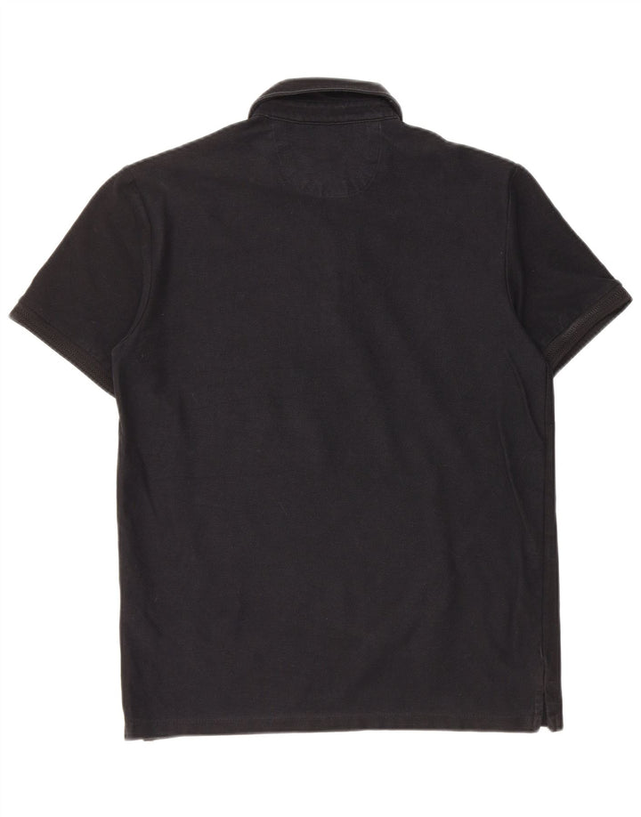 Męska koszulka polo Zara, mała, czarna, bawełniana
