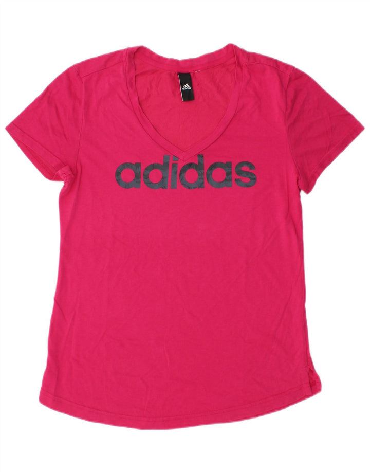 Damska koszulka graficzna Adidas Top UK 12 Średni róż