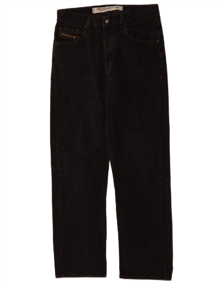 Diesel Męskie Proste Dżinsy W34 L31 Czarne Bawełniane