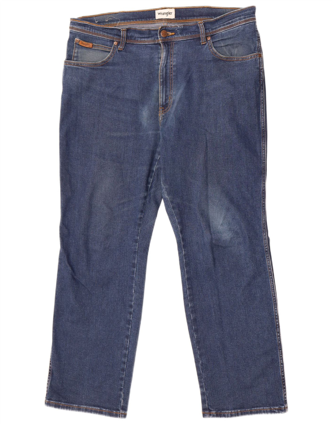 Męskie jeansy Wrangler Texas Straight W38 L30 Niebieskie bawełniane