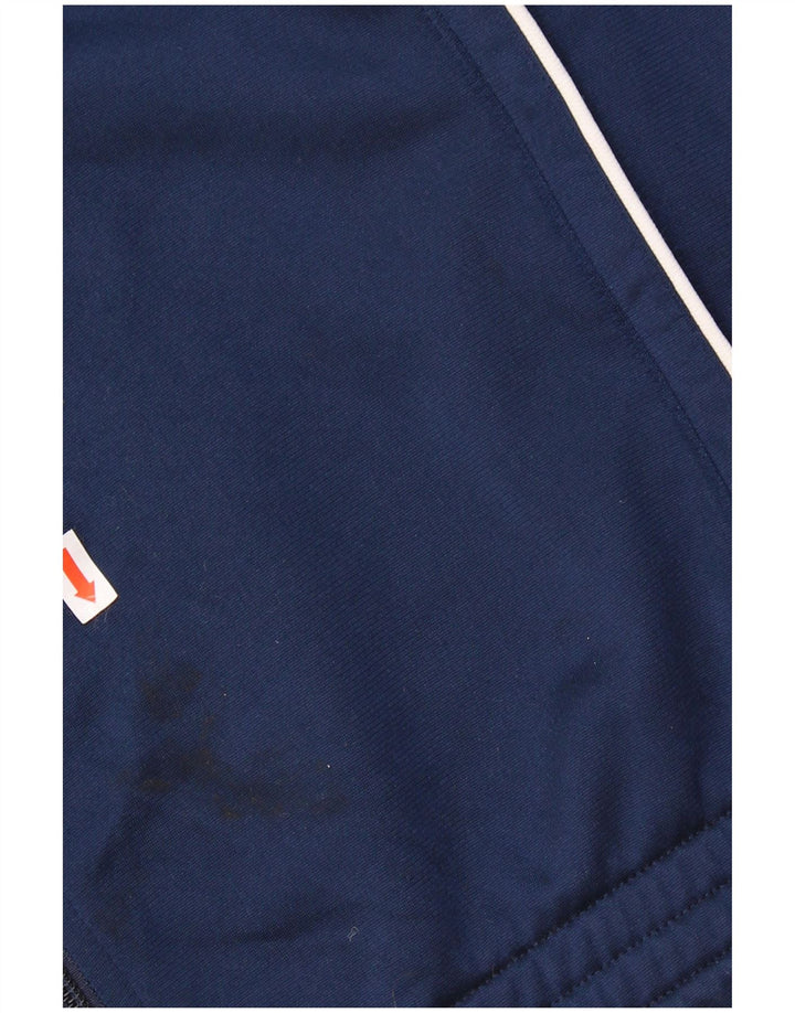 ADIDAS Mens Tracksuit Top Jacket Medium Navy Blue Polyester