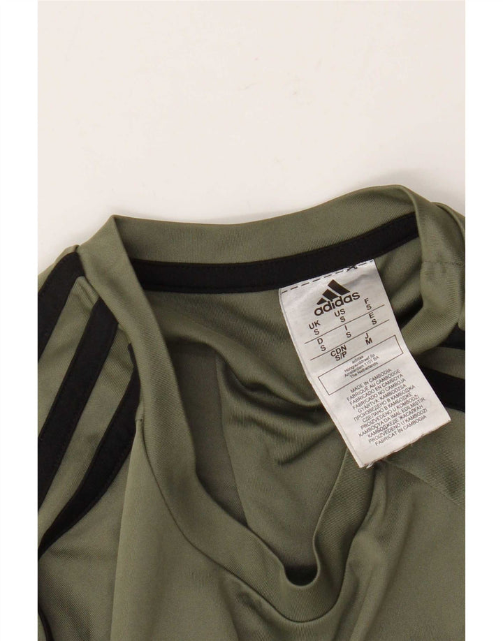 Męska koszulka Adidas Aeroready Top, mała, z poliestru w kolorze khaki