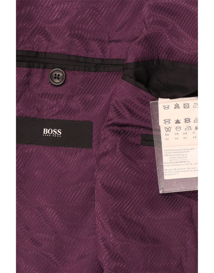 Męska marynarka zapinana na 2 guziki Hugo Boss EU 54 2XL Szara wełna