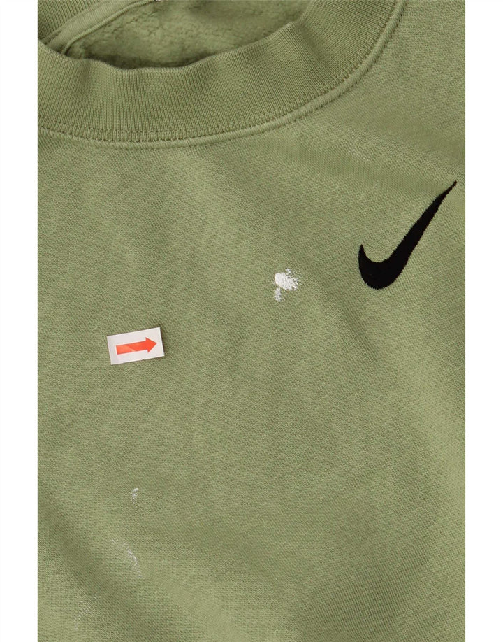 Męska bluza dresowa Nike o luźnym kroju, mała, zielona bawełna