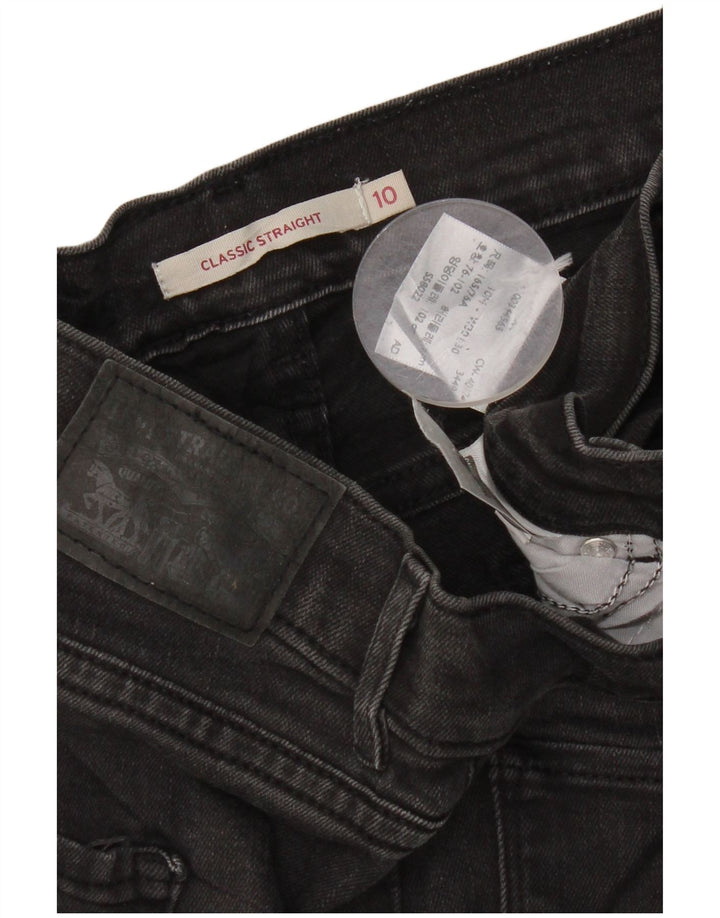 Damskie jeansy Levi's Classics Classic Fit Straight US 10 Large W30 L30 Black