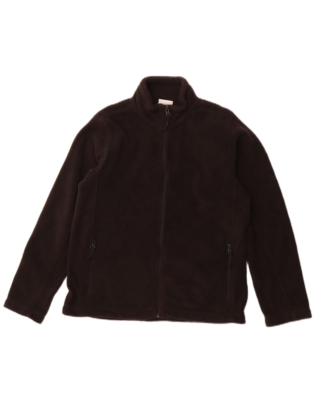 RUSSELL ATHLETIC Womens Fleece Jacket UK 12 Medium Black
