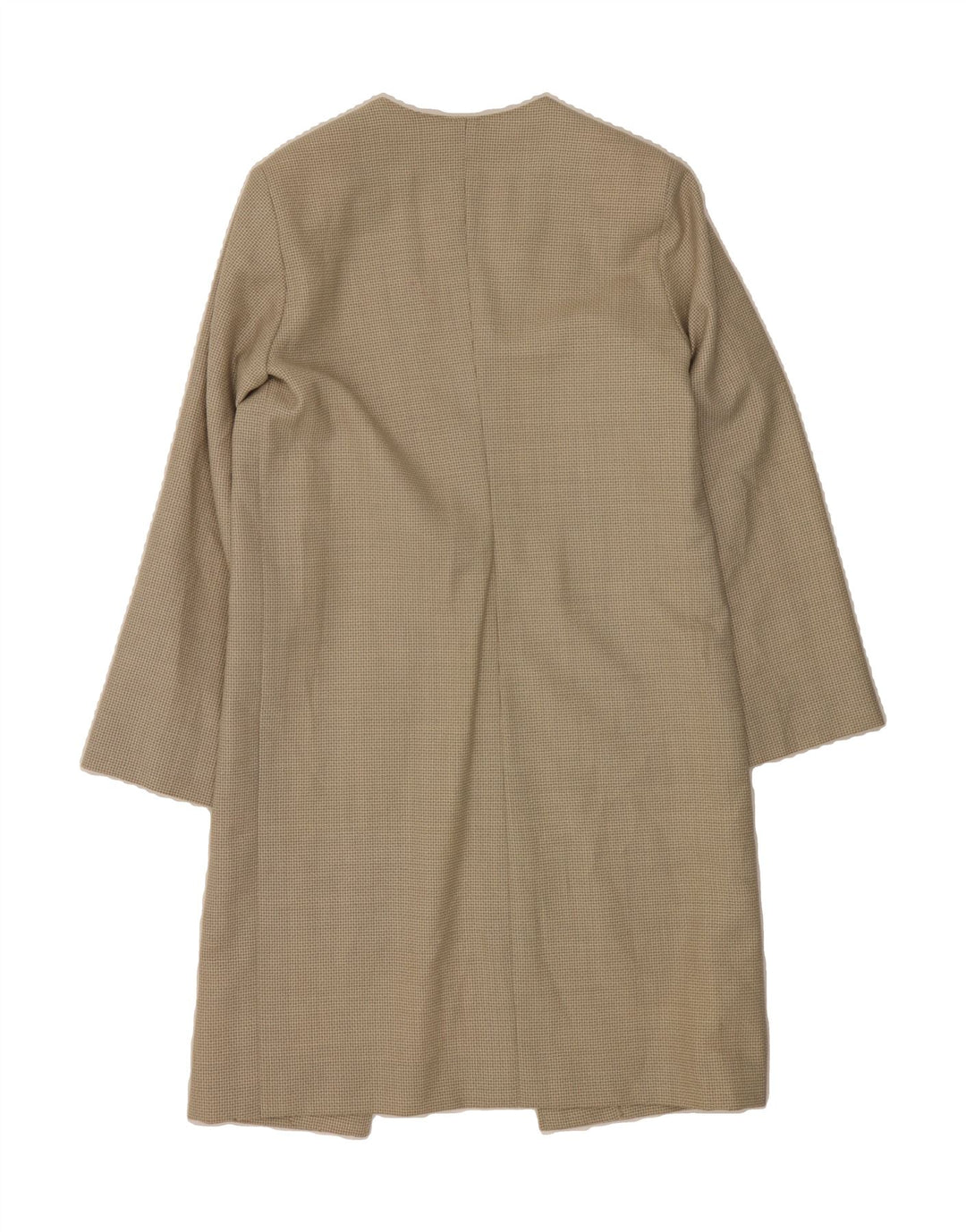 LUCIANO SOPRANI Womens Overcoat UK 10 Small Grey Houndstooth Vintage Luciano Soprani and Second-Hand Luciano Soprani from Messina Hembry 