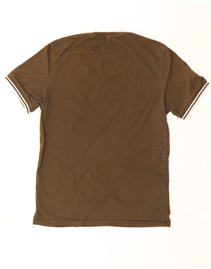 T-shirt męski REISS, mały, bawełniany khaki