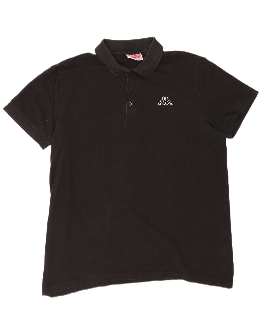 Męska koszulka polo Kappa 2XL Czarna bawełniana