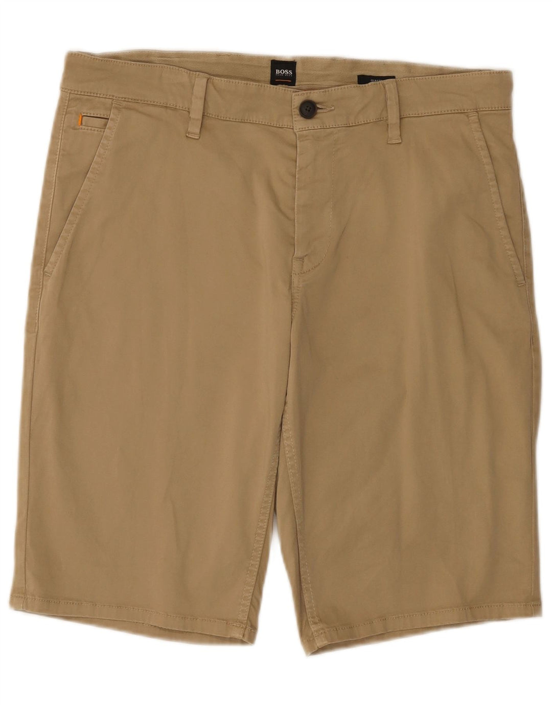 Męskie spodenki Chino Hugo Boss W35, duże, beżowe, bawełniane