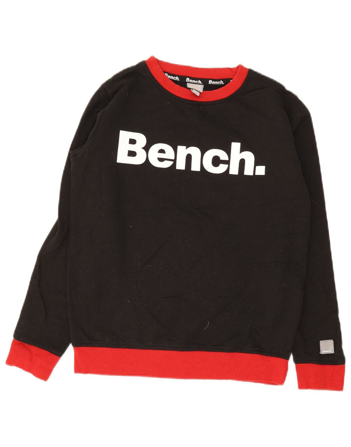 Chłopięca bluza z grafiką Bench, 11-12 lat, czarna, bawełniana