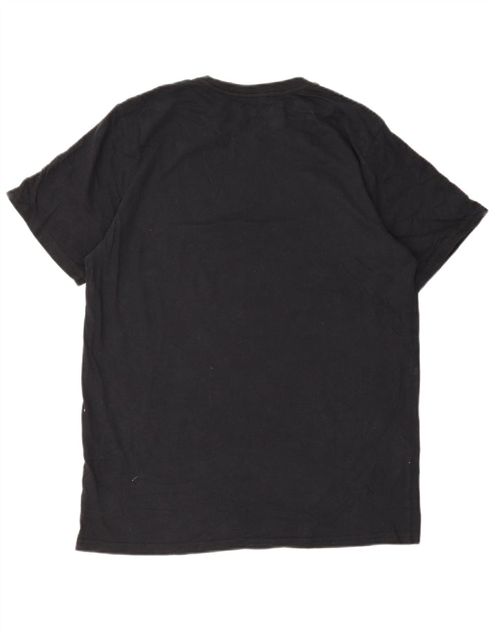 Męski T-shirt z grafiką o nowoczesnym kroju Volcom, duży, czarny, bawełniany
