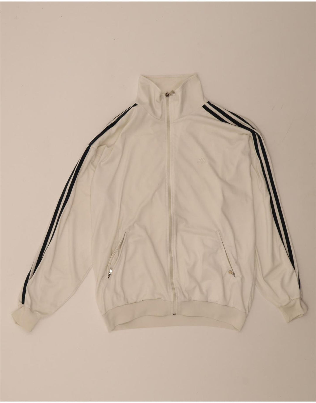 Męska kurtka dresowa Adidas UK 40/42 Średni biały poliester