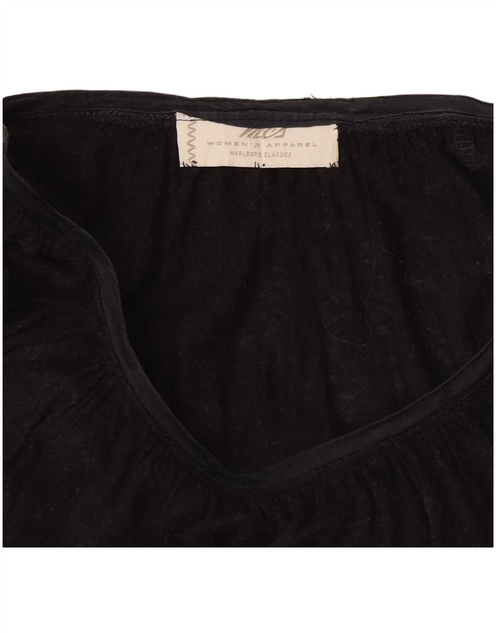 Marlboro Classics Damski top z długim rękawem UK 16, duży, czarny