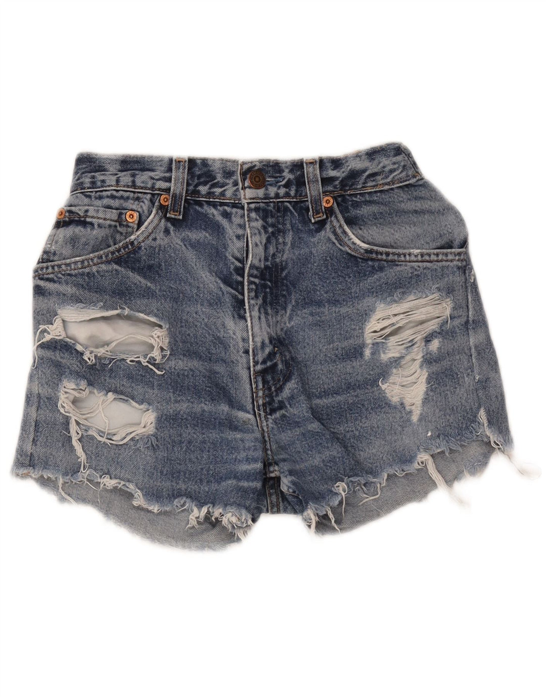 Damskie spodenki jeansowe Levi's W24 XS w kolorze niebieskim