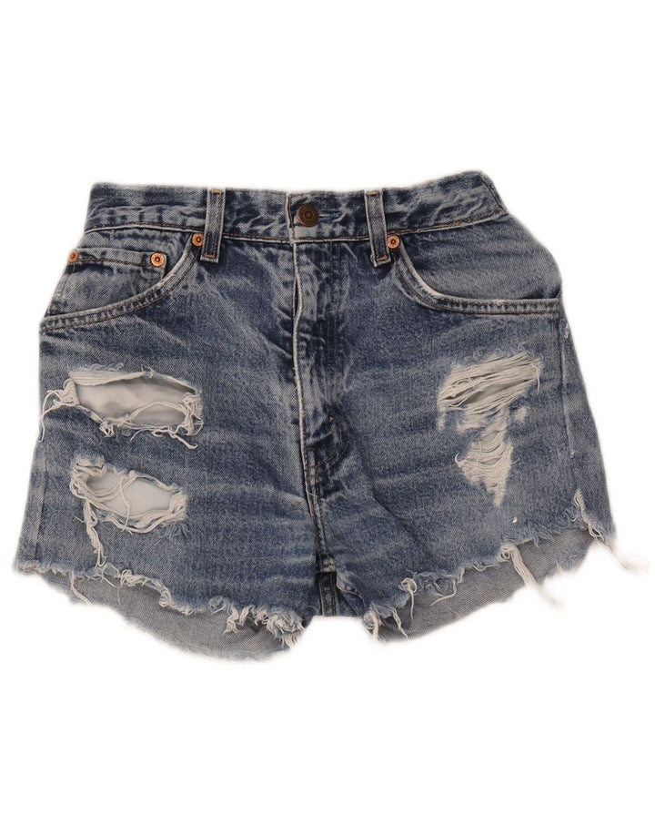 Damskie spodenki jeansowe Levi's W24 XS w kolorze niebieskim