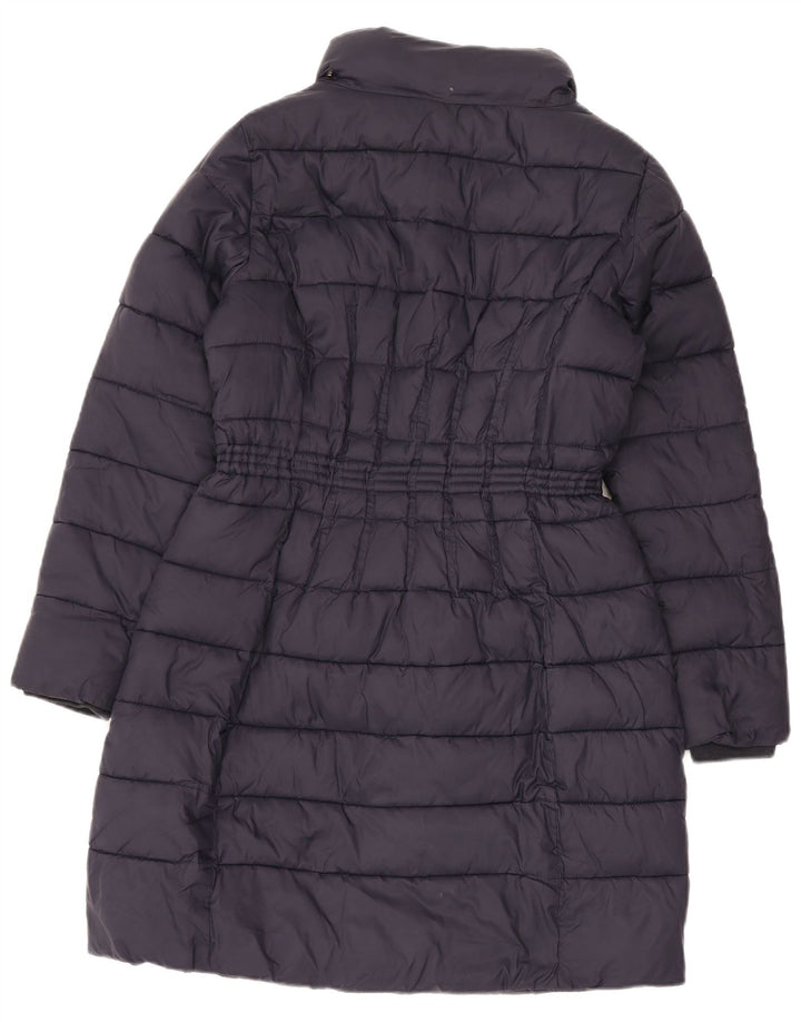 Damski płaszcz ocieplany Monsoon UK 14, średni granatowy nylon