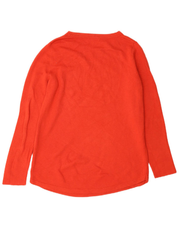 Damski top oversize Hobbs z długim rękawem, UK 10, mały, pomarańczowy