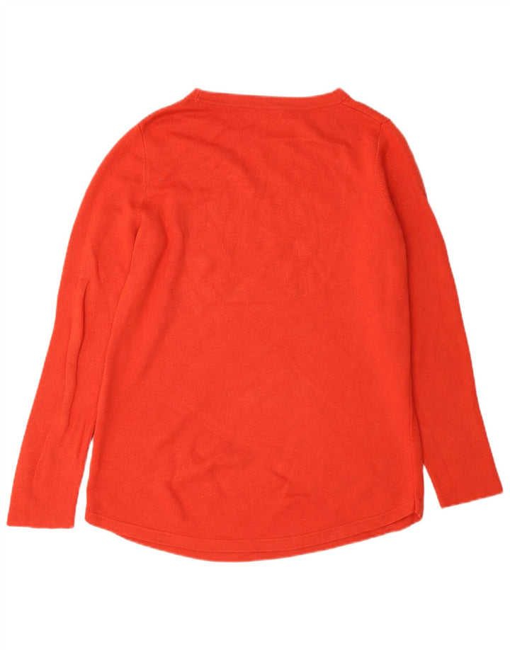 Damski top oversize Hobbs z długim rękawem, UK 10, mały, pomarańczowy