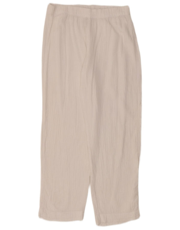 Spodnie damskie Marks & Spencer o luźnym kroju UK 10 Small W32 L30 Białe