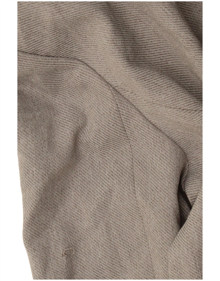 CALVIN KLEIN Damska marynarka o przedłużonym kroju, z odkrytymi ramionami US 12, duża, szara, z poliestru