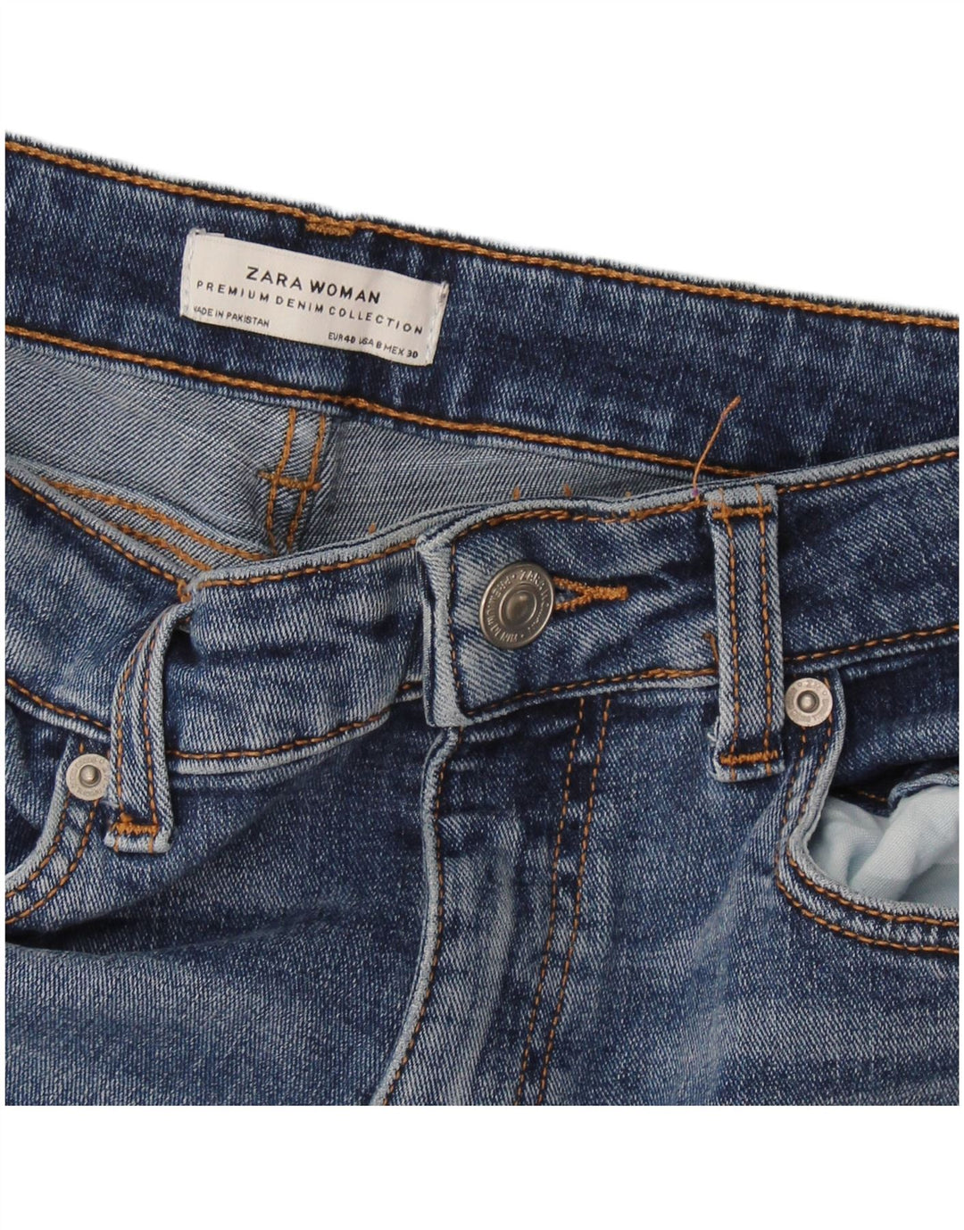 Damskie jeansy skinny Zara EU 40 Medium W30 L27 Niebieskie