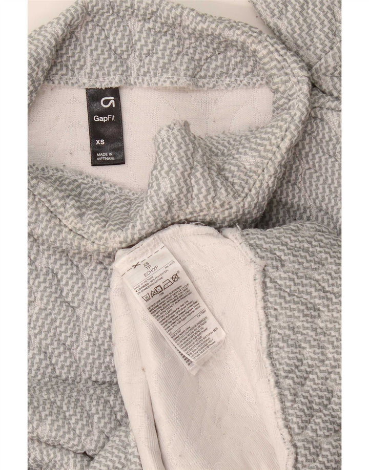Damski sweter oversize Gap UK 6 XS, szary, poliestrowy w paski