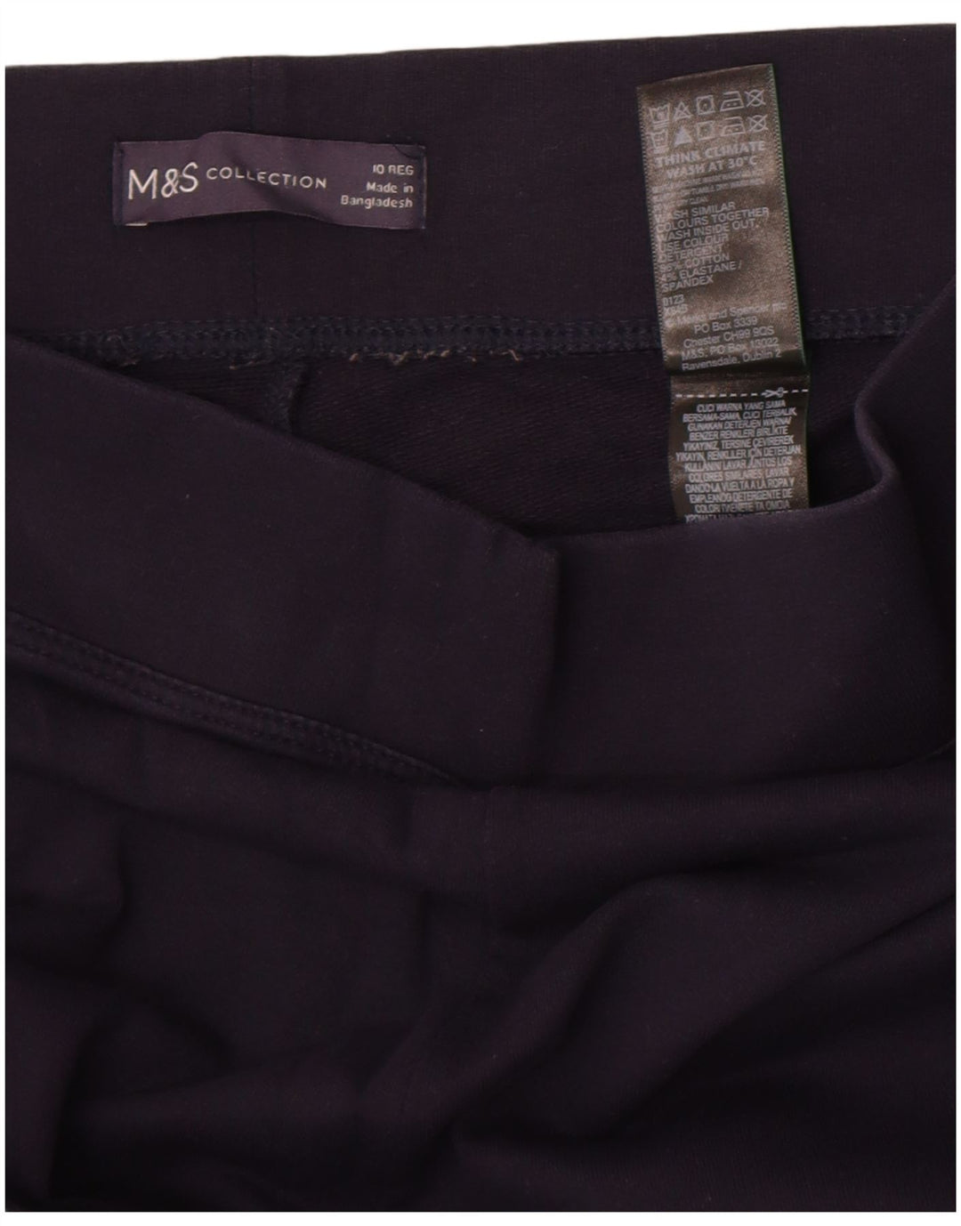 Legginsy damskie Marks & Spencer UK 10, małe, granatowe, bawełniane