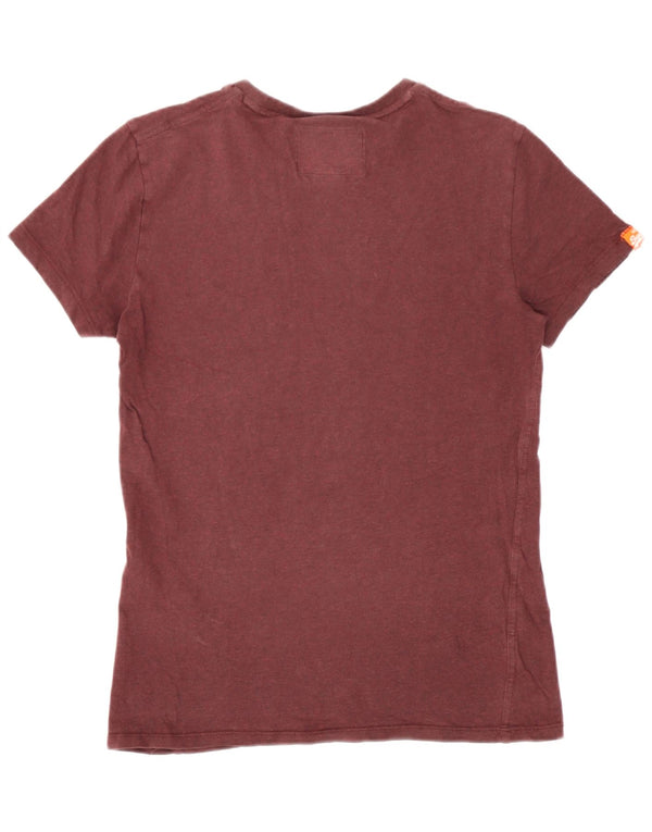 T-shirt męski Superdry Top XS, bordowa, bawełniana