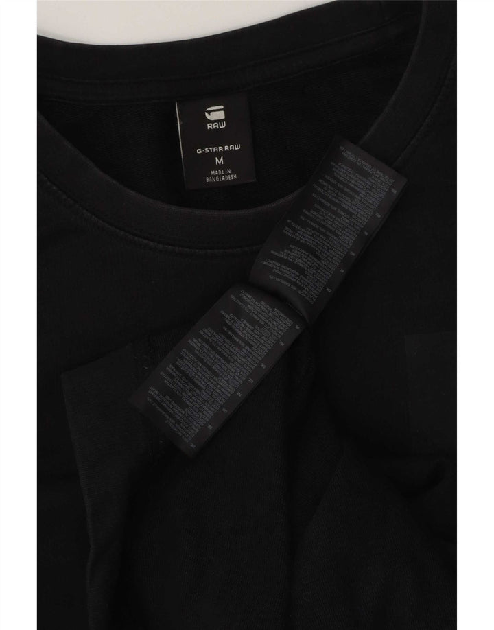 Sweter męski G-Star, średniej wielkości, czarny, bawełniany