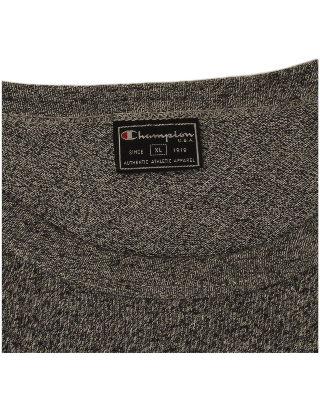 Męski T-shirt Champion z grafiką, rozmiar XL, szary, nakrapiany