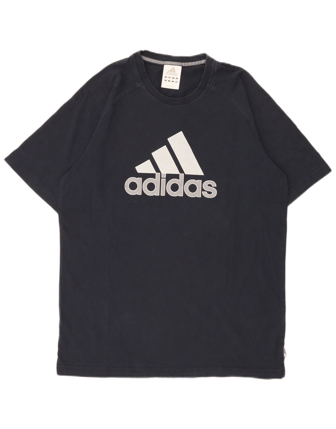 Męska koszulka graficzna Adidas Top Medium Granatowa, bawełniana