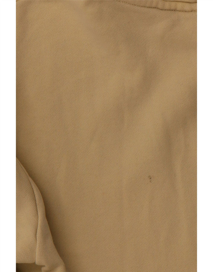 Męski sweter z kapturem ADIDAS z grafiką, średni żółty, bawełniany