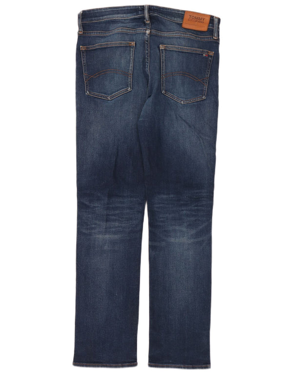 Męskie proste dżinsy Tommy Hilfiger W34 L32 Niebieskie bawełniane