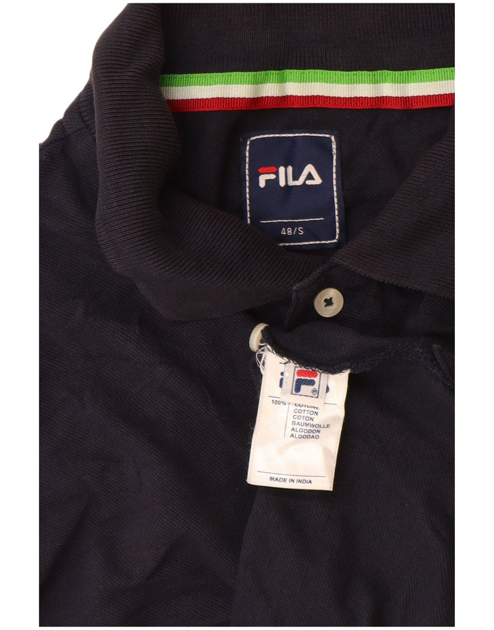 Męska koszulka polo Fila IT 48, mała, granatowa, bawełniana