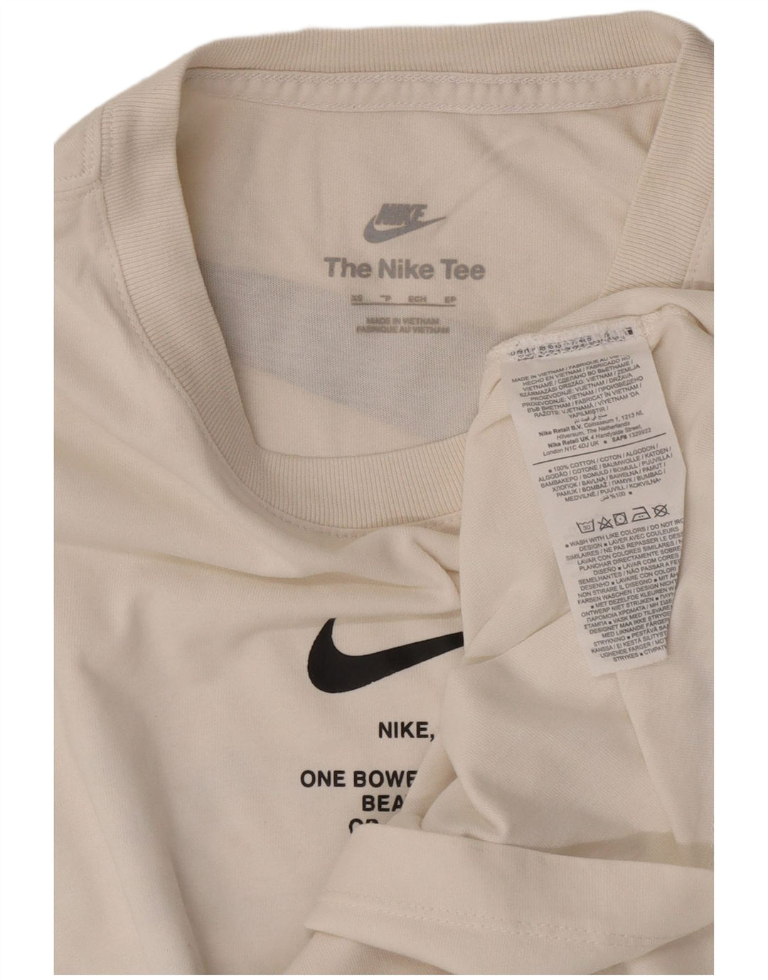 Męski T-shirt Nike z grafiką Top XS, biała bawełna