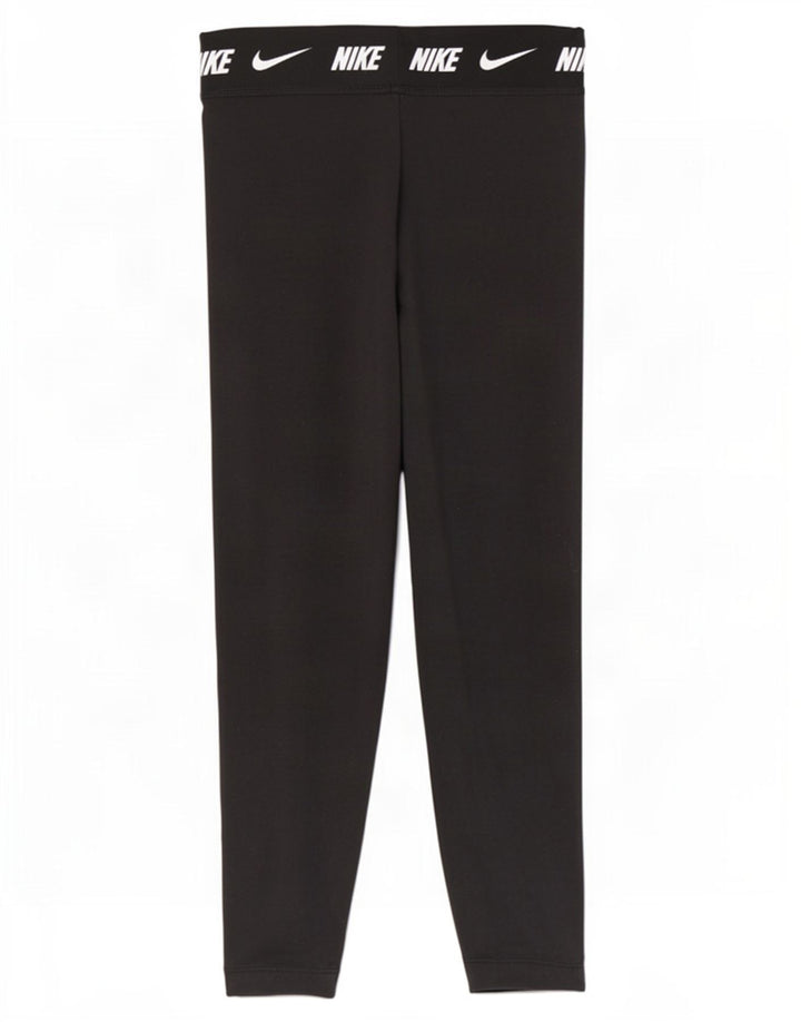 Damskie legginsy Nike Graphic UK 16, duże, czarne, bawełniane