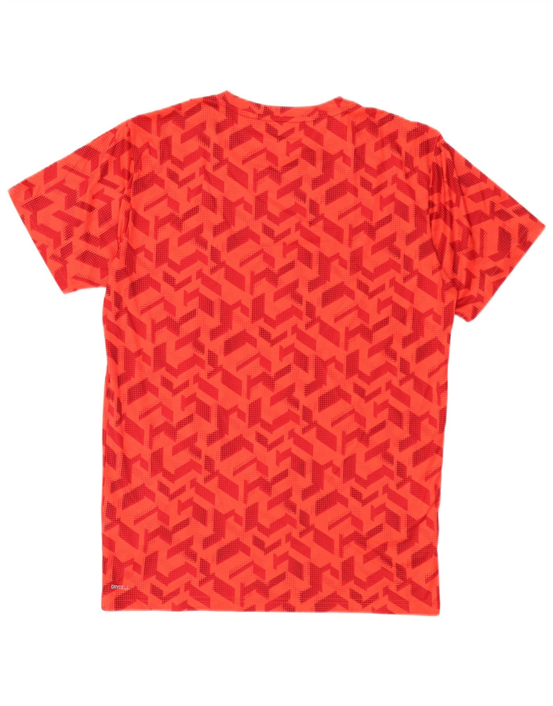 T-shirt męski Puma Top, mały, czerwony, geometryczny poliester
