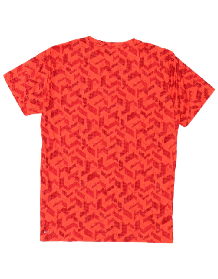 T-shirt męski Puma Top, mały, czerwony, geometryczny poliester