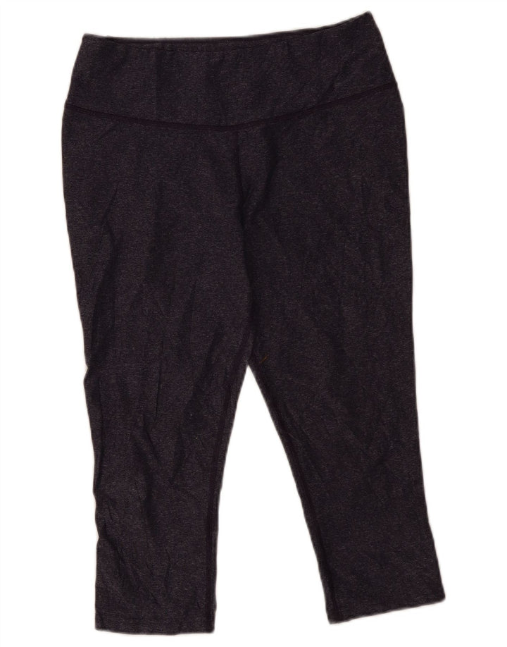 Damskie legginsy Nike Dri Fit Capri UK 14, duże, granatowe, poliestrowe