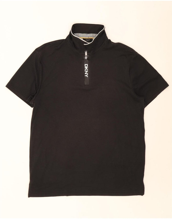 Męska koszulka polo Dkny XL, czarna, bawełniana