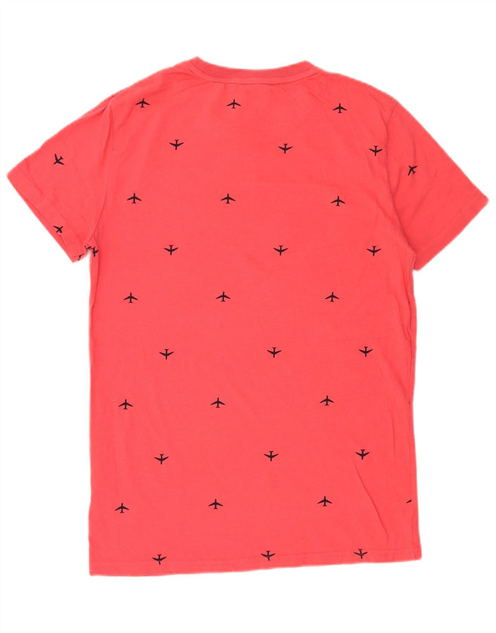 Męska koszulka z grafiką SUPERDRY, bawełniana, średnia czerwona